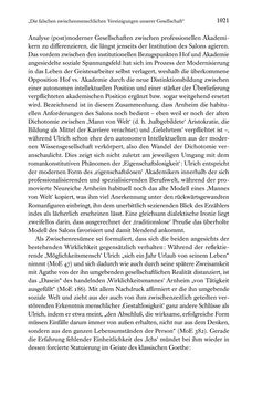 Image of the Page - 1021 - in Kakanien als Gesellschaftskonstruktion - Robert Musils Sozioanalyse des 20. Jahrhunderts