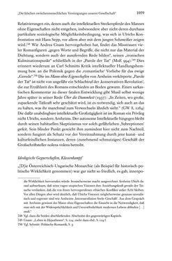 Image of the Page - 1059 - in Kakanien als Gesellschaftskonstruktion - Robert Musils Sozioanalyse des 20. Jahrhunderts