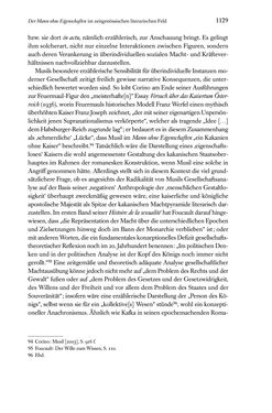 Image of the Page - 1129 - in Kakanien als Gesellschaftskonstruktion - Robert Musils Sozioanalyse des 20. Jahrhunderts