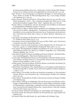 Image of the Page - 1186 - in Kakanien als Gesellschaftskonstruktion - Robert Musils Sozioanalyse des 20. Jahrhunderts