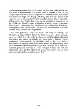 Image of the Page - 20 - in Der Kampf mit dem Dämon - Hölderlin · Kleist · Nietzsche