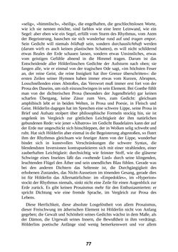 Image of the Page - 77 - in Der Kampf mit dem Dämon - Hölderlin · Kleist · Nietzsche