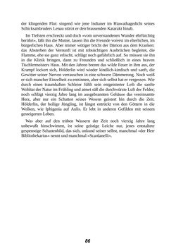 Image of the Page - 86 - in Der Kampf mit dem Dämon - Hölderlin · Kleist · Nietzsche