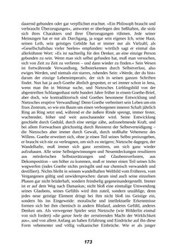 Bild der Seite - 173 - in Der Kampf mit dem Dämon - Hölderlin · Kleist · Nietzsche