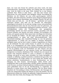 Bild der Seite - 183 - in Der Kampf mit dem Dämon - Hölderlin · Kleist · Nietzsche