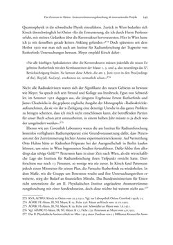 Image of the Page - 149 - in Kerne, Kooperation und Konkurrenz - Kernforschung in Österreich im internationalen Kontext (1900–1950)