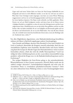 Bild der Seite - 240 - in Kerne, Kooperation und Konkurrenz - Kernforschung in Österreich im internationalen Kontext (1900–1950)
