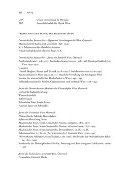 Bild der Seite - 336 - in Kerne, Kooperation und Konkurrenz - Kernforschung in Österreich im internationalen Kontext (1900–1950)