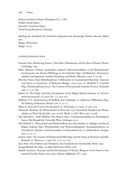 Bild der Seite - 340 - in Kerne, Kooperation und Konkurrenz - Kernforschung in Österreich im internationalen Kontext (1900–1950)