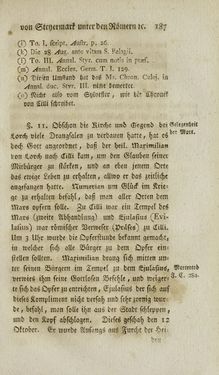 Image of the Page - 187 - in Staat- und Kirchengeschichte des Herzogthum Steyermarks, Volume 1 & 2