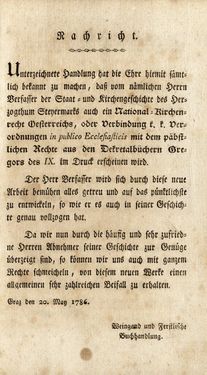 Bild der Seite - (000005) - in Staat- und Kirchengeschichte des Herzogthum Steyermarks, Band 3