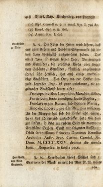 Image of the Page - 418 - in Staat- und Kirchengeschichte des Herzogthum Steyermarks, Volume 3