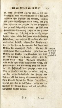 Bild der Seite - 85 - in Staat- und Kirchengeschichte des Herzogthum Steyermarks, Band 5