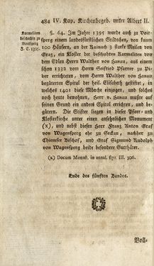 Image of the Page - 484 - in Staat- und Kirchengeschichte des Herzogthum Steyermarks, Volume 5