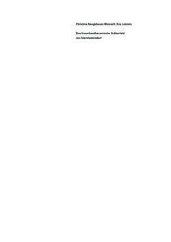 Image of the Page - (000001) - in Das linearbandkeramische Gräberfeld von Kleinhadersdorf
