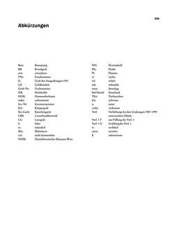 Image of the Page - 399 - in Das linearbandkeramische Gräberfeld von Kleinhadersdorf
