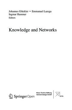 Image of the Page - (000003) - in Knowledge and Networks