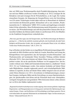 Image of the Page - 62 - in Kommunen im Klimawandel - Best Practices als Chance zur grünen Transformation?