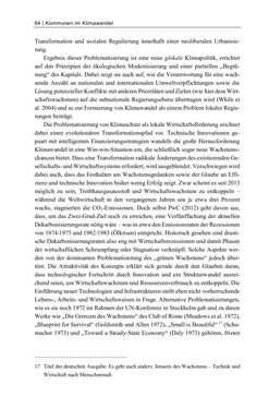 Image of the Page - 64 - in Kommunen im Klimawandel - Best Practices als Chance zur grünen Transformation?