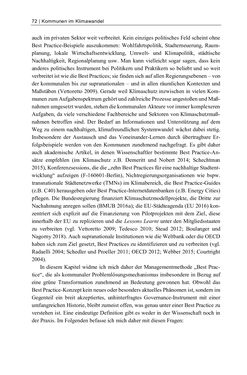 Bild der Seite - 72 - in Kommunen im Klimawandel - Best Practices als Chance zur grünen Transformation?