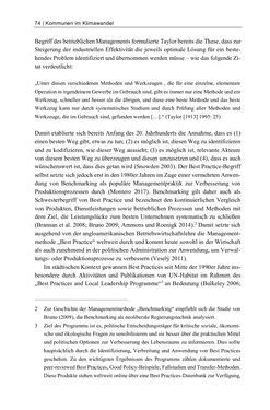 Image of the Page - 74 - in Kommunen im Klimawandel - Best Practices als Chance zur grünen Transformation?