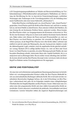 Image of the Page - 78 - in Kommunen im Klimawandel - Best Practices als Chance zur grünen Transformation?