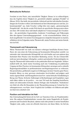 Image of the Page - 112 - in Kommunen im Klimawandel - Best Practices als Chance zur grünen Transformation?