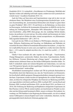 Image of the Page - 158 - in Kommunen im Klimawandel - Best Practices als Chance zur grünen Transformation?