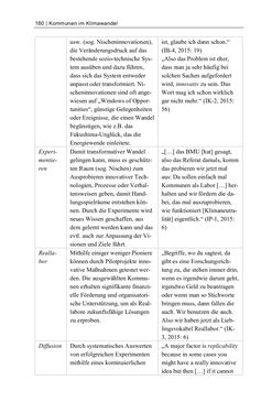 Image of the Page - 160 - in Kommunen im Klimawandel - Best Practices als Chance zur grünen Transformation?