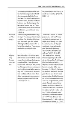 Image of the Page - 161 - in Kommunen im Klimawandel - Best Practices als Chance zur grünen Transformation?