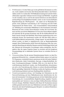Image of the Page - 170 - in Kommunen im Klimawandel - Best Practices als Chance zur grünen Transformation?