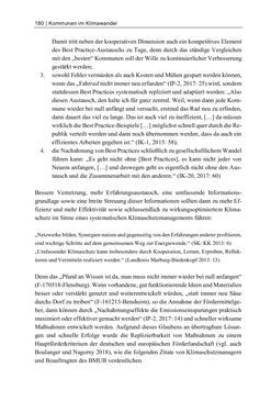 Image of the Page - 180 - in Kommunen im Klimawandel - Best Practices als Chance zur grünen Transformation?