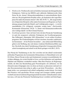 Image of the Page - 185 - in Kommunen im Klimawandel - Best Practices als Chance zur grünen Transformation?