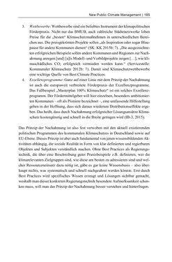 Image of the Page - 185 - in Kommunen im Klimawandel - Best Practices als Chance zur grünen Transformation?