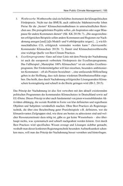 Bild der Seite - 185 - in Kommunen im Klimawandel - Best Practices als Chance zur grünen Transformation?