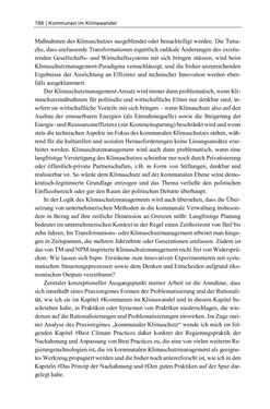 Image of the Page - 188 - in Kommunen im Klimawandel - Best Practices als Chance zur grünen Transformation?
