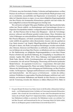 Image of the Page - 198 - in Kommunen im Klimawandel - Best Practices als Chance zur grünen Transformation?