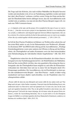 Image of the Page - 205 - in Kommunen im Klimawandel - Best Practices als Chance zur grünen Transformation?