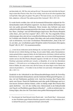 Image of the Page - 214 - in Kommunen im Klimawandel - Best Practices als Chance zur grünen Transformation?