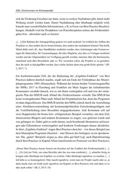 Bild der Seite - 226 - in Kommunen im Klimawandel - Best Practices als Chance zur grünen Transformation?