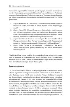 Image of the Page - 262 - in Kommunen im Klimawandel - Best Practices als Chance zur grünen Transformation?