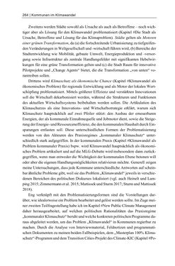 Image of the Page - 264 - in Kommunen im Klimawandel - Best Practices als Chance zur grünen Transformation?