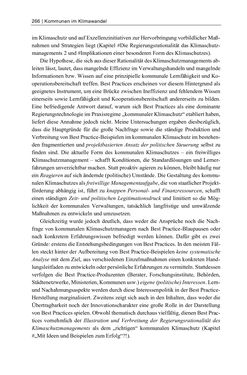 Image of the Page - 266 - in Kommunen im Klimawandel - Best Practices als Chance zur grünen Transformation?