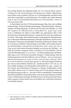 Image of the Page - 269 - in Kommunen im Klimawandel - Best Practices als Chance zur grünen Transformation?