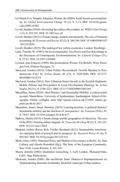 Image of the Page - 296 - in Kommunen im Klimawandel - Best Practices als Chance zur grünen Transformation?