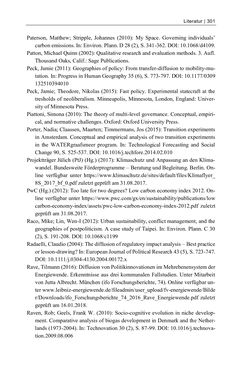 Image of the Page - 301 - in Kommunen im Klimawandel - Best Practices als Chance zur grünen Transformation?