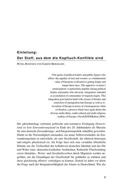 Image of the Page - 9 - in Der Stoff, aus dem Konflikte sind - Debatten um das Kopftuch in Deutschland, Österreich und der Schweiz