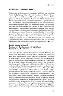 Image of the Page - 19 - in Der Stoff, aus dem Konflikte sind - Debatten um das Kopftuch in Deutschland, Österreich und der Schweiz