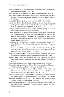 Image of the Page - 28 - in Der Stoff, aus dem Konflikte sind - Debatten um das Kopftuch in Deutschland, Österreich und der Schweiz