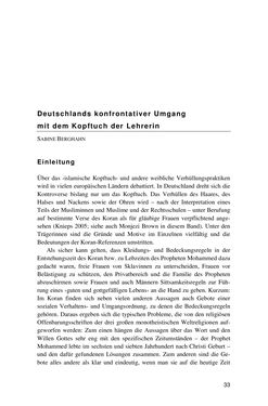 Image of the Page - 33 - in Der Stoff, aus dem Konflikte sind - Debatten um das Kopftuch in Deutschland, Österreich und der Schweiz
